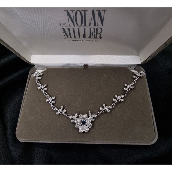 Rare Find Vintage Nolan Miller Glamour Collection Floral Necklace - Picture 6 of 6
